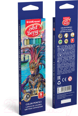 Набор цветных карандашей Erich Krause Metallic / 39425