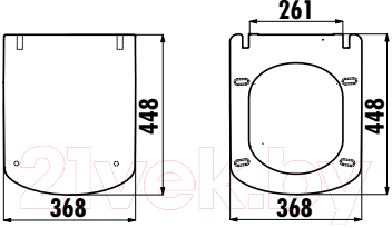 Сиденье для унитаза Creavit Elegant KC1103.01.0000E
