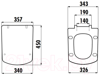 Сиденье для унитаза Creavit Lara KC1603.01.0000E