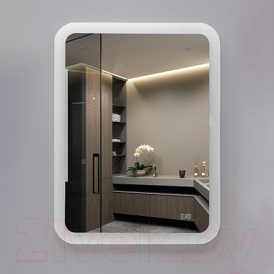 Зеркало Алмаз-Люкс ЗП-Н-27 80x60 (с подсветкой и подогревом)