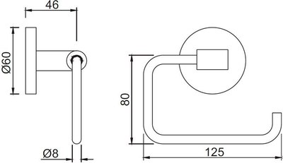 Держатель для туалетной бумаги Jaquar ACN-CHR-1151N