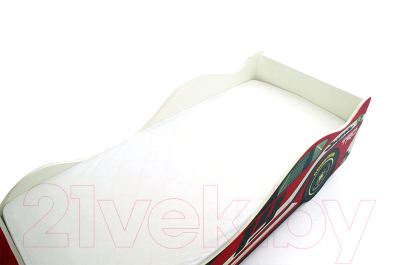 Стилизованная кровать детская Бельмарко Супра / 1254 (красный)