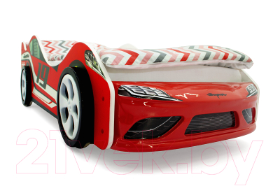 Стилизованная кровать детская Бельмарко Супра / 1254 (красный)
