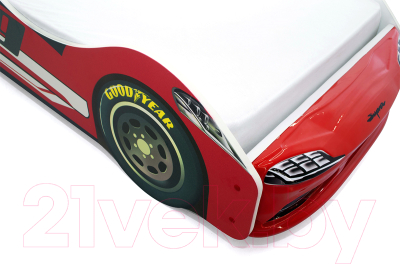 Стилизованная кровать детская Бельмарко Супра / 1254 (красный)