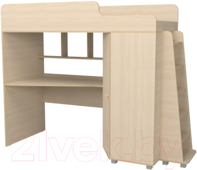 Кровать-чердак детская Можга Капризун 5 с рабочей зоной / Р440