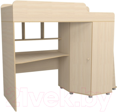 Кровать-чердак детская Можга Капризун 5 с рабочей зоной / Р440