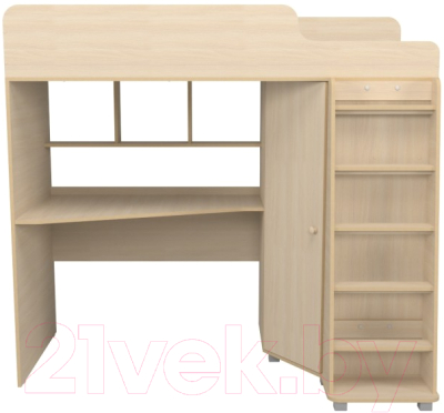 Кровать-чердак детская Можга Капризун 5 с рабочей зоной / Р440