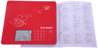 Кухонные весы Oursson KS0502GD/RD