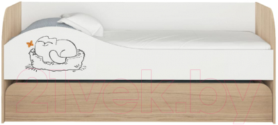 Двухъярусная выдвижная кровать детская Аквилон Кот № 900.1