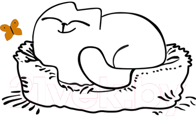 Двухъярусная выдвижная кровать детская Аквилон Кот № 900.1