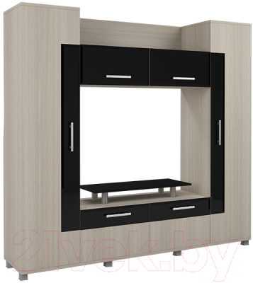 Стенка Аквилон Ультра №1 (шимо светлый) - фото