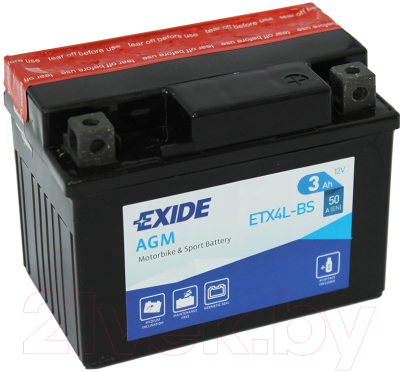 Мотоаккумулятор Exide ETX4L-BS - фото