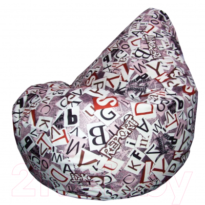 Бескаркасное кресло Flagman Груша Макси Г2.5-141 (ABC 1/коричневый) - фото