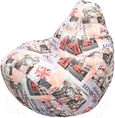 Бескаркасное кресло Flagman Груша Макси Г2.5-166 (Soho 01) - фото