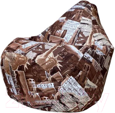 Бескаркасное кресло Flagman Груша Макси Г2.5-173 (New York) - фото