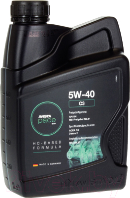 Моторное масло Avista Pace Evo C3 5W40 / 173514 - фото