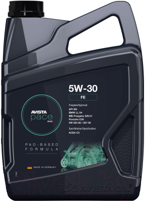 Моторное масло Avista Pace Evo FE 5W30 150780/174468 - фото