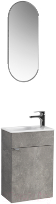 Тумба под умывальник Belux Бергамо-Женева НП40 (31, бетон чикаго/светло-серый)