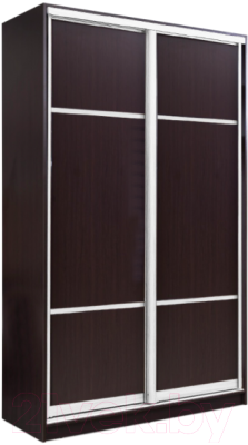 Шкаф-купе Евва 158 VS.03 / АЭП ШК.2 01 (венге/хром) - фото