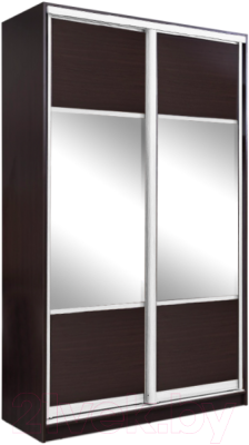 Шкаф-купе Евва 158 VS.01 / АЭП ШК.2 01 (венге/хром) - фото