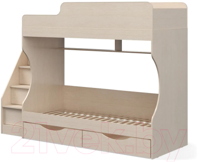 Двухъярусная кровать Можга Капризун 6 с ящиками / Р443 - фото