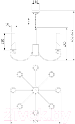 Люстра Евросвет Banci 60117/8