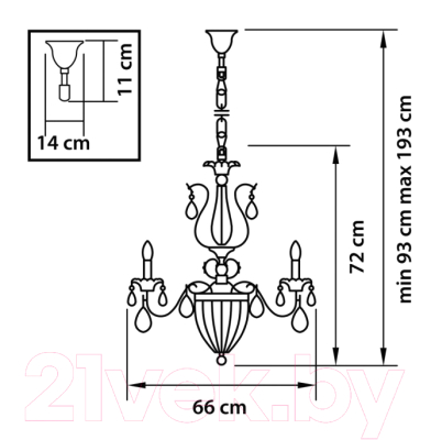 Люстра Lightstar Schon 790112