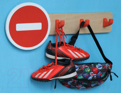 Вешалка для одежды Woody Знак Кирпич ВК-2.8 / 04110