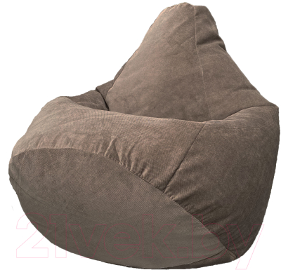 Бескаркасное кресло Flagman Груша Мега Super Г5.5-74 (Verona 74/Dark Brown) - фото