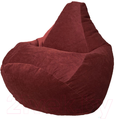 Бескаркасное кресло Flagman Груша Мега Super Г5.5-743 (Verona 743/Bordo) - фото