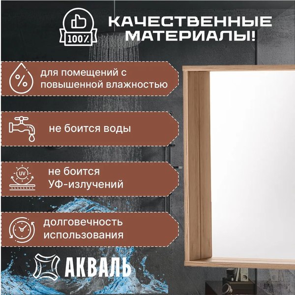 Зеркало Акваль Лофт / В2.4.04.5.0.0