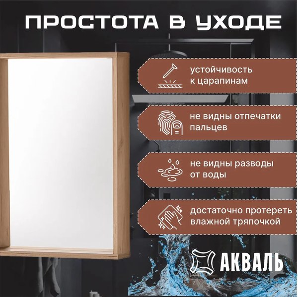 Зеркало Акваль Лофт / В2.4.04.5.0.0