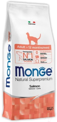 Сухой корм для кошек Monge Superpremium Adult Salmon - фото