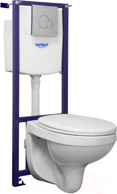 Унитаз подвесной с инсталляцией Santeri 138164S0000B0