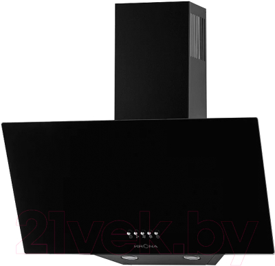 Вытяжка наклонная Krona Helga 600 black PB / КА-00001039 - фото