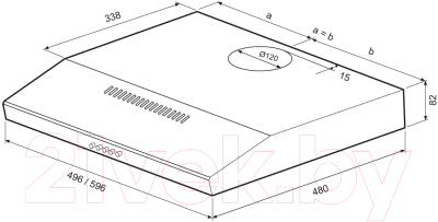 Вытяжка плоская Krona Ermina 500 Inox PB / KA-00001057