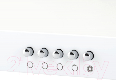 Вытяжка плоская Krona Ermina 600 white PB / КА-00001062