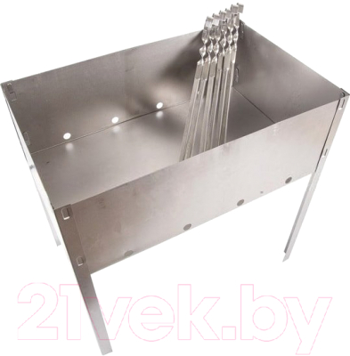 Мангал Rexant Эконом 62-0007 (с шампурами) - фото