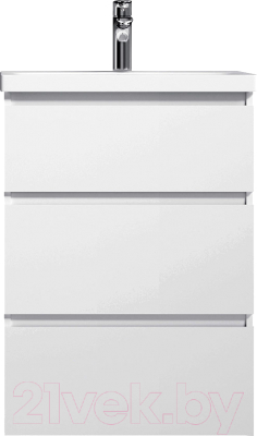 Тумба с умывальником AM.PM Gem M91FSX0602WG + M90WCC0602WG - фото
