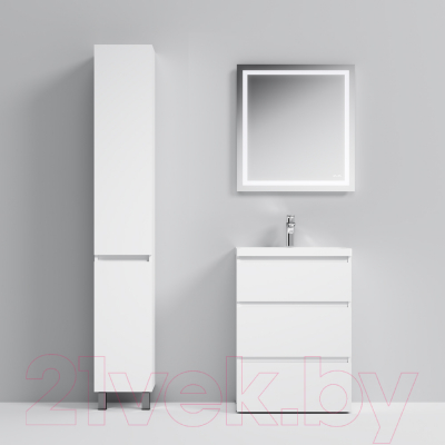 Тумба с умывальником AM.PM Gem M91FSX0602WG + M90WCC0602WG