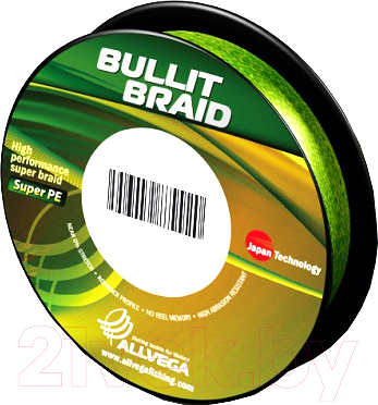 Леска плетеная Allvega Bullit Braid 0.20мм 135м / BB135GR20 (темно-зеленый) - фото