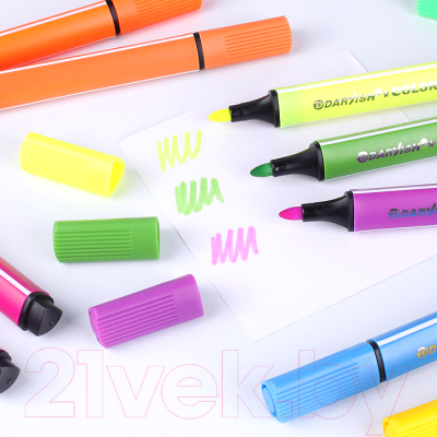 Фломастеры Darvish Треугольные / DV-3488-24