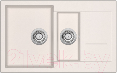 Мойка кухонная Aquasanita SQT151AW (силика) - фото