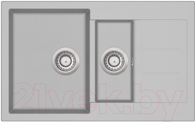 Мойка кухонная Aquasanita SQT151AW (серебристый) - фото