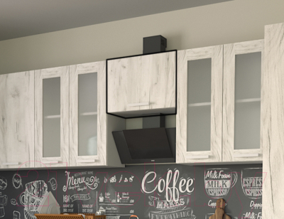 Шкаф под вытяжку Интерлиния Компо ВШГ 50-360 (дуб белый)