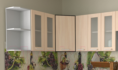 Шкаф навесной для кухни Интерлиния Компо ВШУ-720 (дуб молочный)