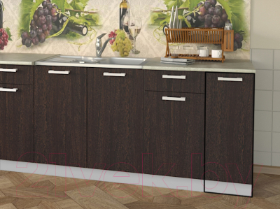 Шкаф-стол кухонный Интерлиния Компо НШ30р-1дв