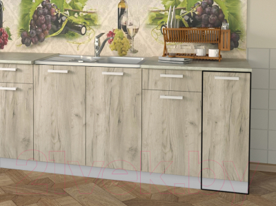 Шкаф-стол кухонный Интерлиния Компо НШ30р-1дв