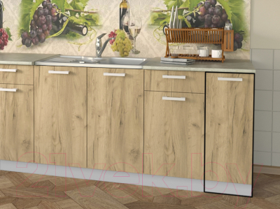 Шкаф-стол кухонный Интерлиния Компо НШ30р-1дв