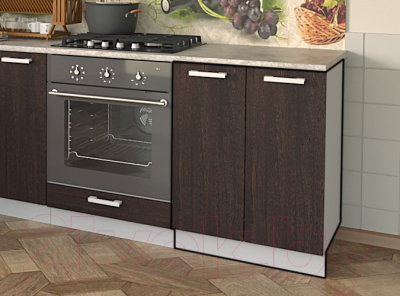 Шкаф-стол кухонный Интерлиния Компо НШ60р-2дв